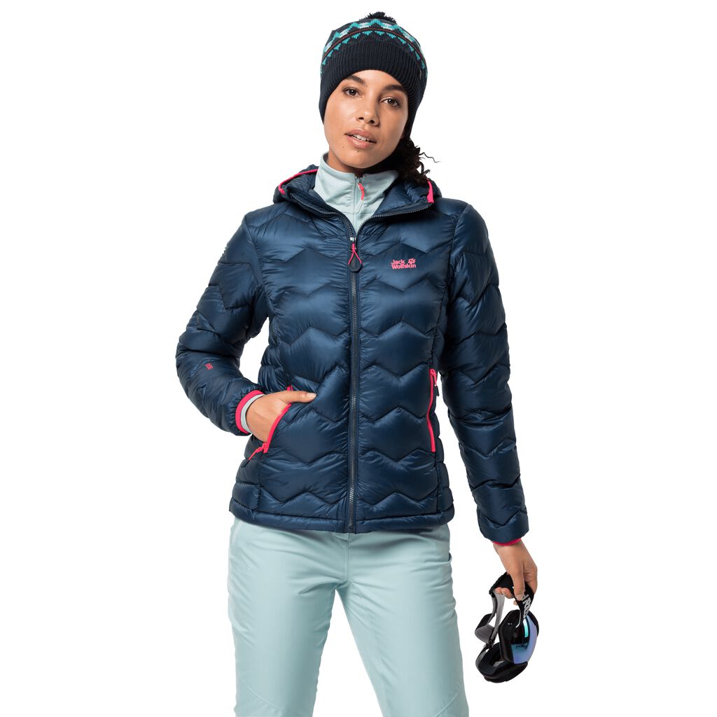 Jack Wolfskin ARGO PEAK Vestes Femme Indigo Foncé - TXBYLZI-08